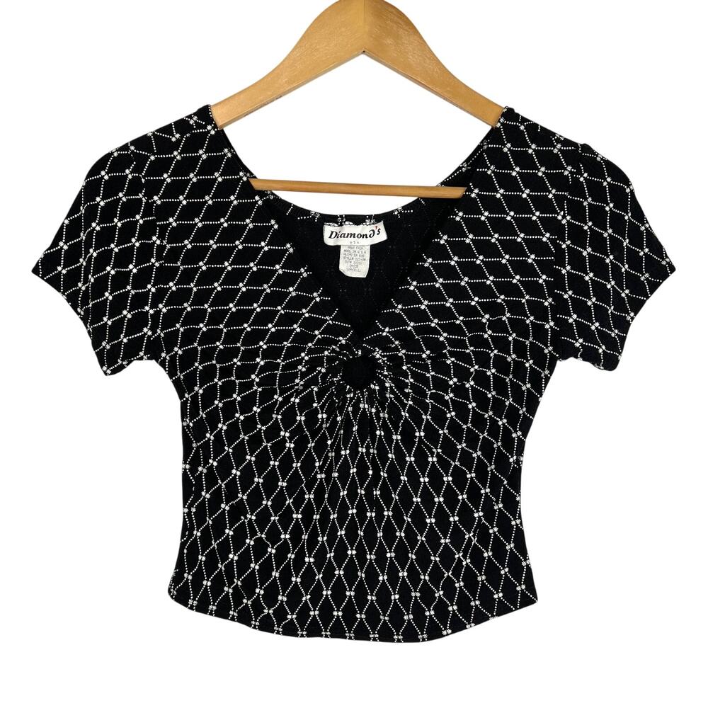 Diamond's Y2K Keyhole Crop Top Small